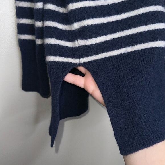 Madewell Walker Striped Open Front Cardigan Sweater Blue/White Size XXS - Picture 5 of 7